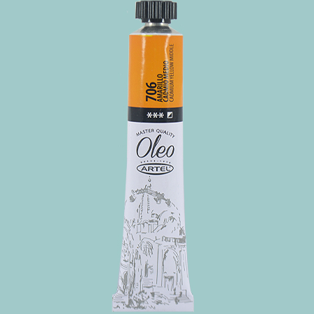 PINTURA OLEO ARTEL 22ML. AMARILLO CADMIO MEDIO N°706