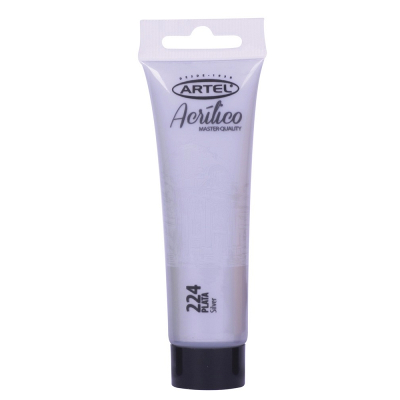 PINTURA ACRILICA ARTEL 35ML. PLATA N°224