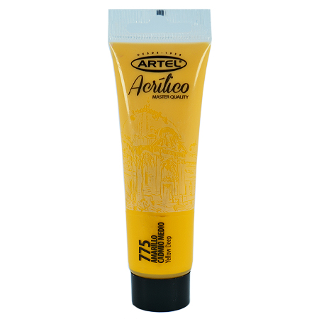 PINTURA ACRILICA ARTEL 35ML. AMARILLO CADMIO MEDIO N°775 