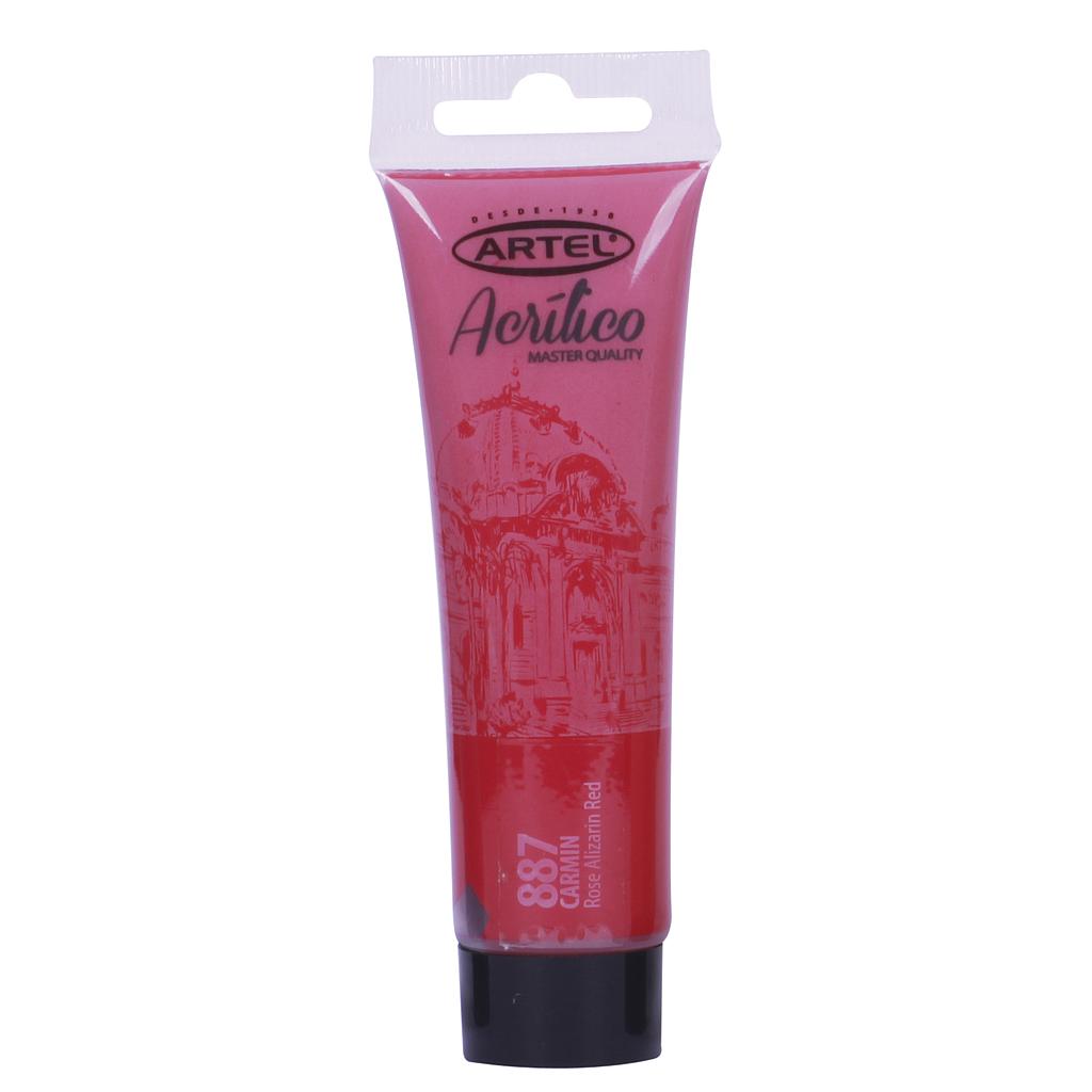 PINTURA ACRILICA ARTEL 35ML. CARMIN N°887 
