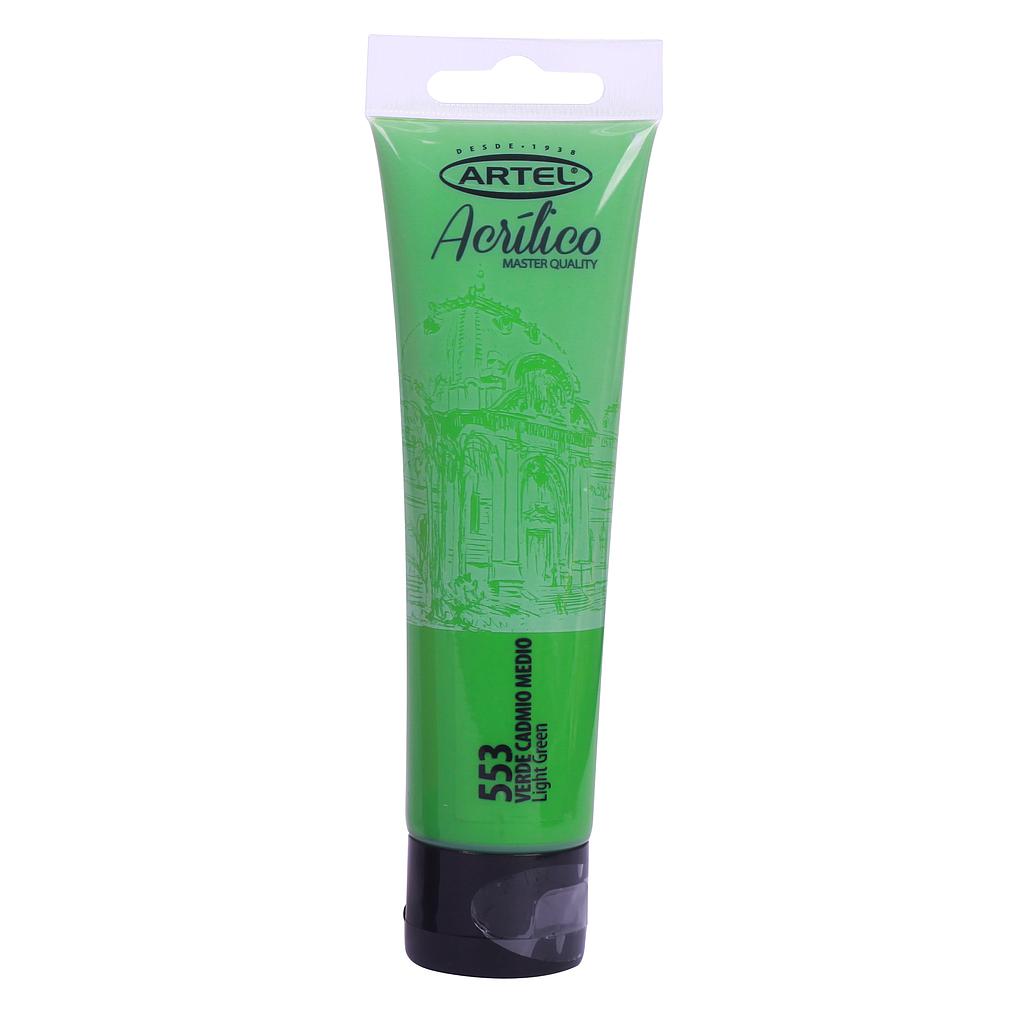 PINTURA ACRILICA ARTEL 100ML. VERDE CADMIO MEDIO N°553
