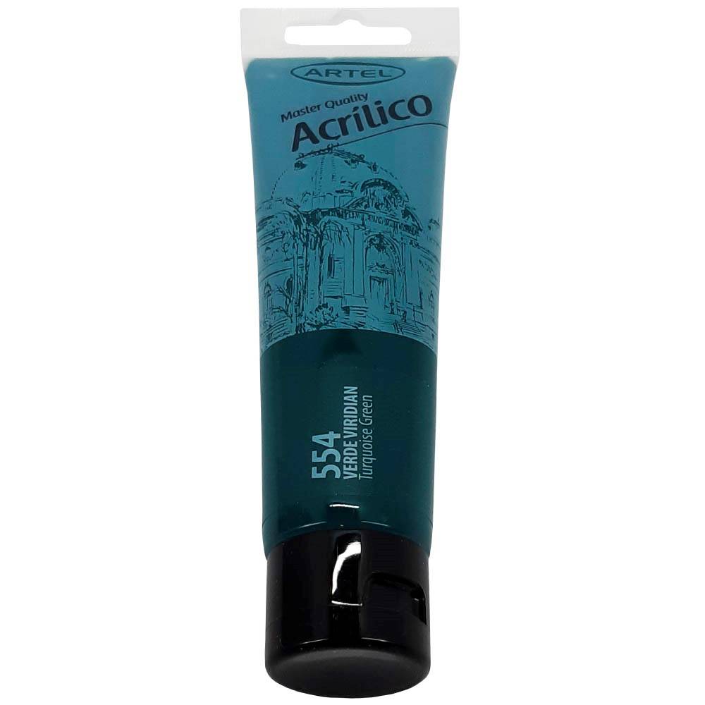 PINTURA ACRILICA ARTEL 100ML. VERDE VIRIDIAN N°554