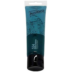 PINTURA ACRILICA ARTEL 100ML. VERDE VIRIDIAN N°554