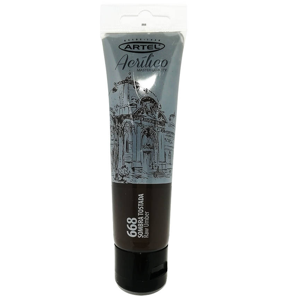 PINTURA ACRILICA ARTEL 100ML. SOMBRA TOSTADA N°668