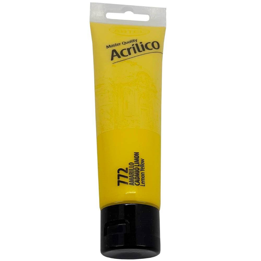 PINTURA ACRILICA ARTEL 100ML. AMARILLO CADMIO LIMON N°772