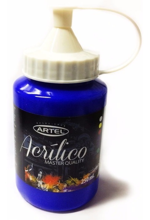 PINTURA ACRILICA ARTEL 250ML. AZUL ULTRAMAR N°444