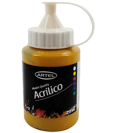 PINTURA ACRILICA ARTEL 250ML.AMARILLO OCRE N°661