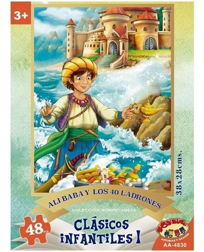 PUZZLE 48 PIEZAS ALI BABA Y LOS 40 LADRONES 38X28CMS. (AA-4830)