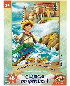 PUZZLE 48 PIEZAS ALI BABA Y LOS 40 LADRONES 38X28CMS. (AA-4830)