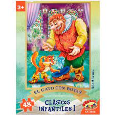 PUZZLE 48 PIEZAS EL GATO CON BOTAS 38X28CMS. (AA-4850)