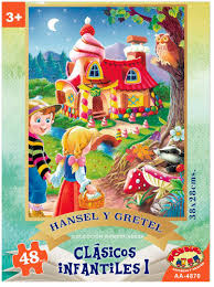 PUZZLE 48 PIEZAS HANSEL Y GRETEL 38X28CMS. (AA-4870)