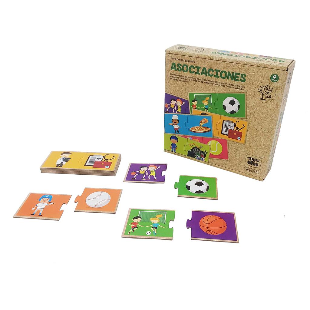 JUEGO DIDACTICO ASOCIACIONES ECOLOGICO +4 AÑOS COD-AA6050 