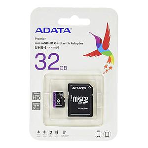 TARJETA DE MEMORIA ADATA MICRO SD 32GB  UHS-I CLASS 10 C/ADAPTADOR