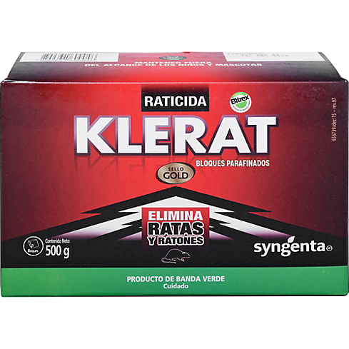 RATICIDA KLERAT BLOQUE 500 GRS