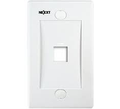 FACE PLATE SIMPLE NEXXT 1PTO RJ-45 BLANCO
