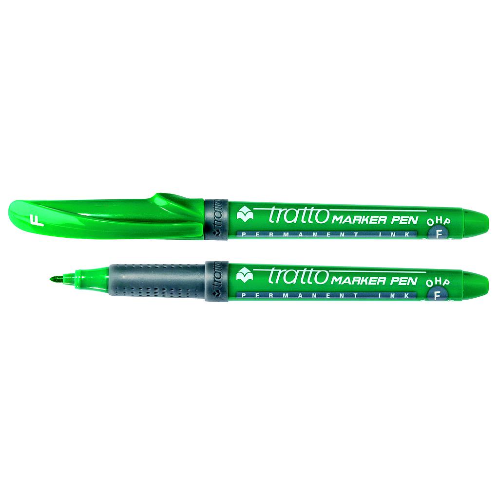 MARCADOR CD/DVD TRATTO FINO VERDE ( DESC. )