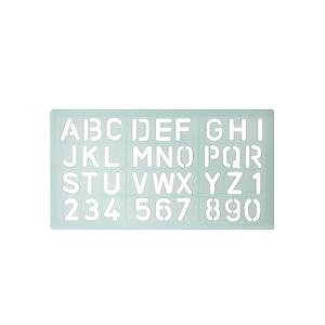 NORMOGRAFO HAND LETRAS Y NUMEROS 14mm