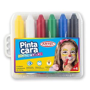 LAPIZ PINTA CARA ARTEL 6 COLORES 