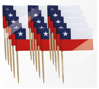 BROCHETAS  BANDERITAS FIESTAS PATRIAS PRONOBEL  COD 403436