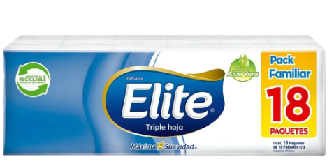 PAÑUELOS ELITE TRIPLE HOJA PACK OFERTA 18 PAQUETES