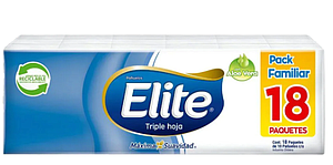 PAÑUELOS ELITE TRIPLE HOJA PACK OFERTA 18 PAQUETES