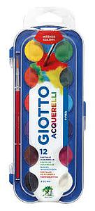 ESTUCHE ACUARELAS GIOTTO 12 COLORES 30 mm ( CM )