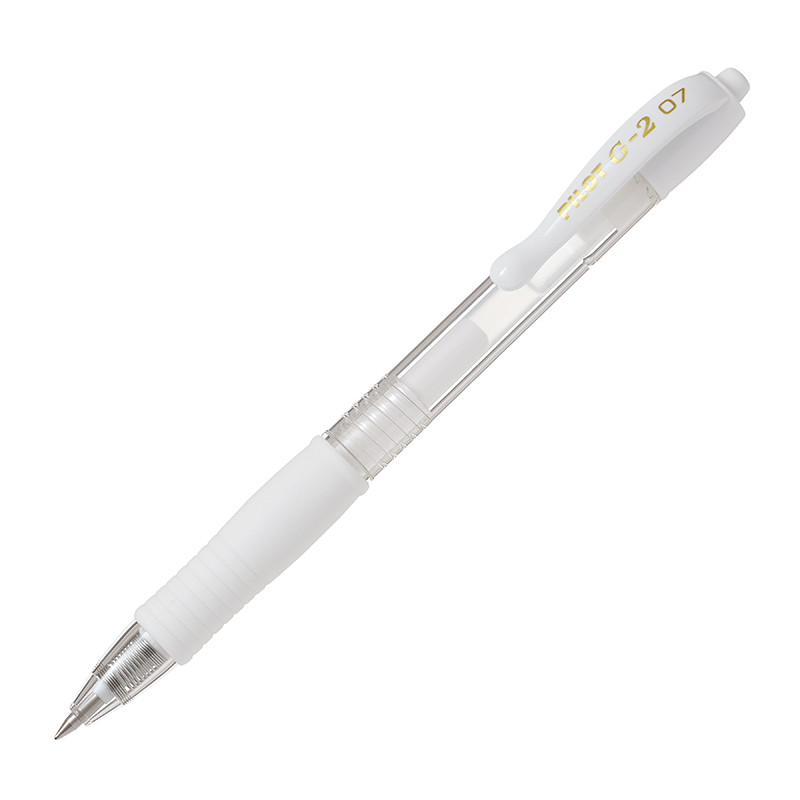 LAPIZ TINTA PILOT G-2 PASTEL GEL 0.7 BLANCO ( DESC. )