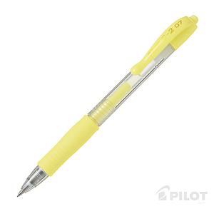 LAPIZ TINTA PILOT G-2 PASTEL GEL 0.7 AMARILLO ( DESC. )