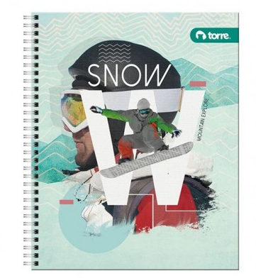 CUADERNO TORRE UNIV. 7mm 100 Hjs. HOMBRE 