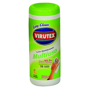 TOALLITAS DESINFECTANTE VIRUTEX  LIMON 