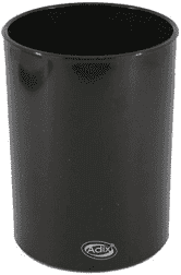 PORTA LAPIZ SEMI CUADRADO ADIX PLASTICO NEGRO